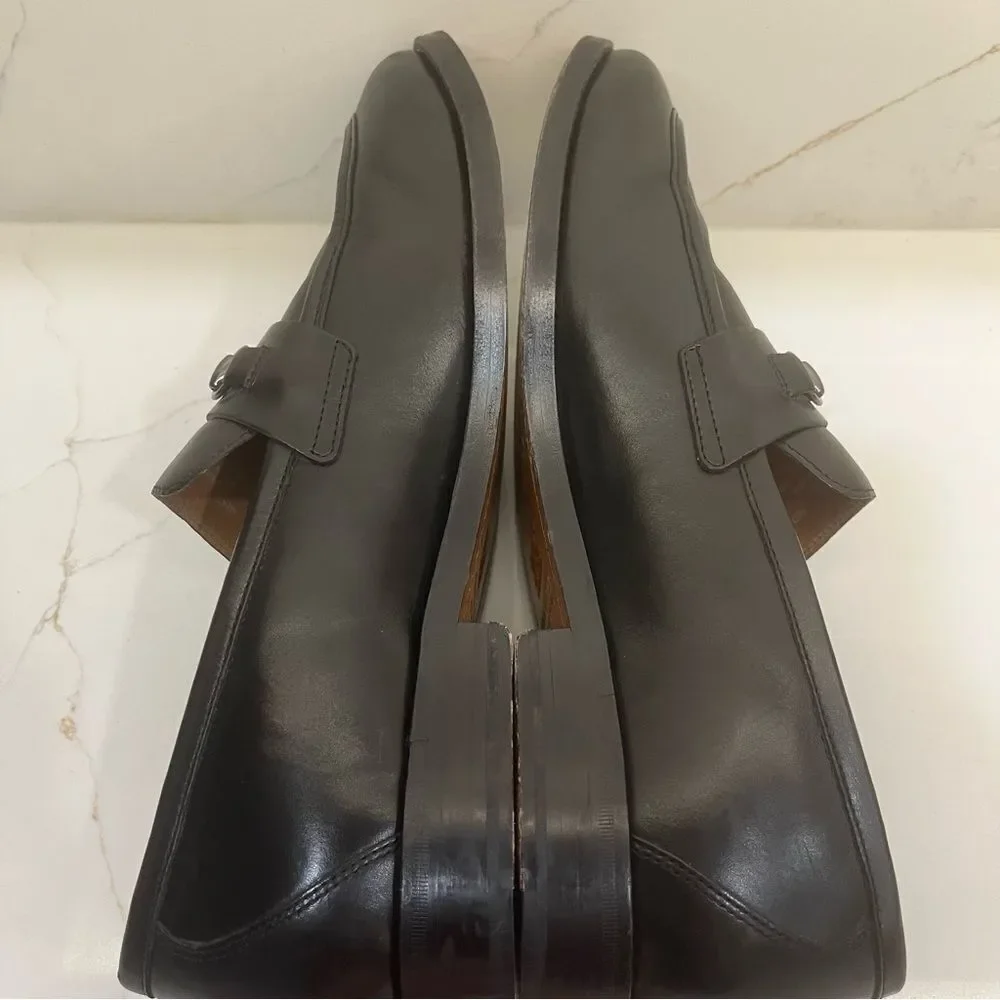 Cole Haan Black Leather Slip-On Loafers
